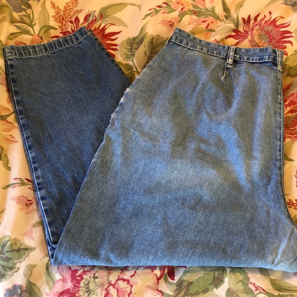 Vintage Gloria Vanderbilt Size 20W Booty Jeans Peg 100% Cotton HandStitch Patch - Picture 6 of 16
